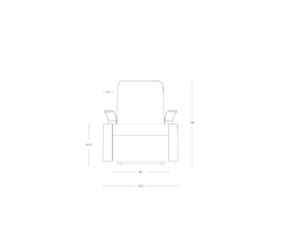 Dimensoes do produto poltrona reclinvel br